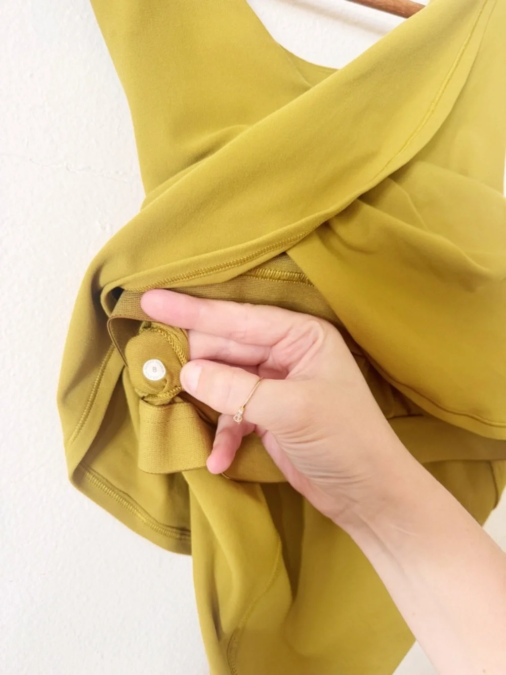 Lululemon nulu twist back Sleeveless Tank Top in gold